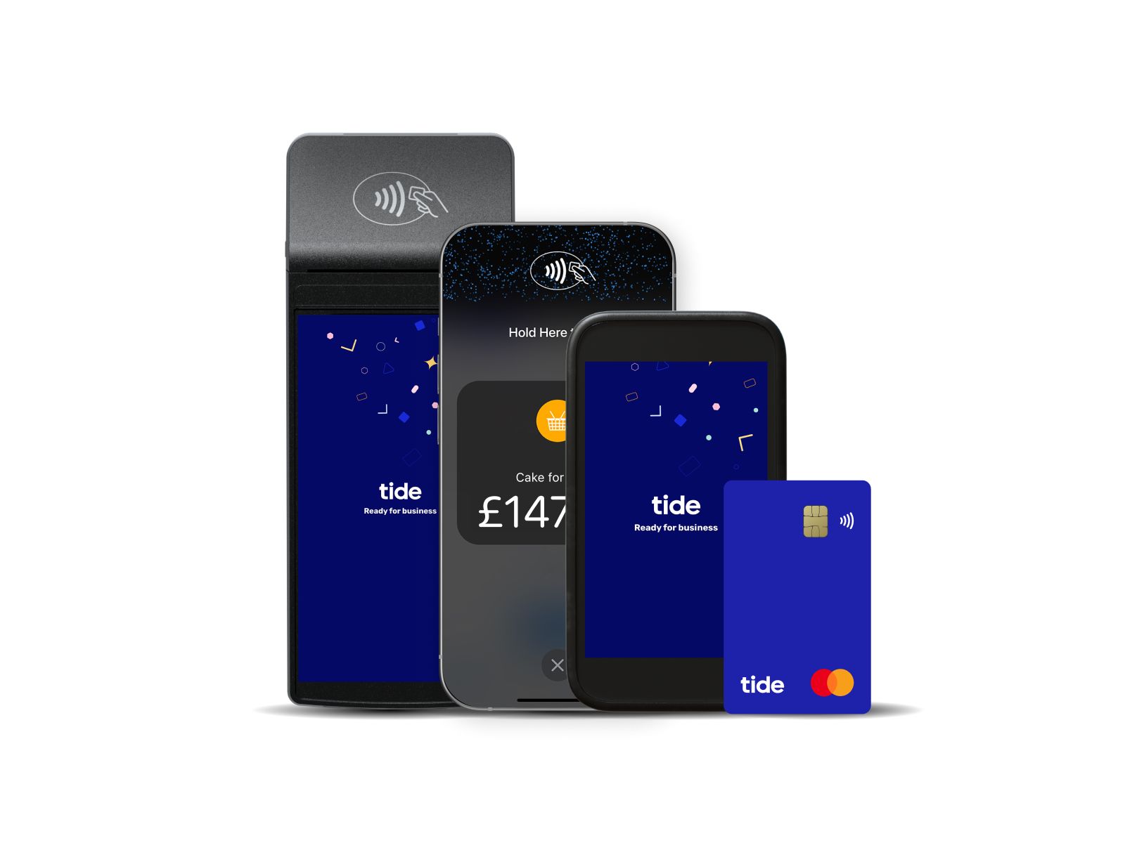 Tide business card and card reader