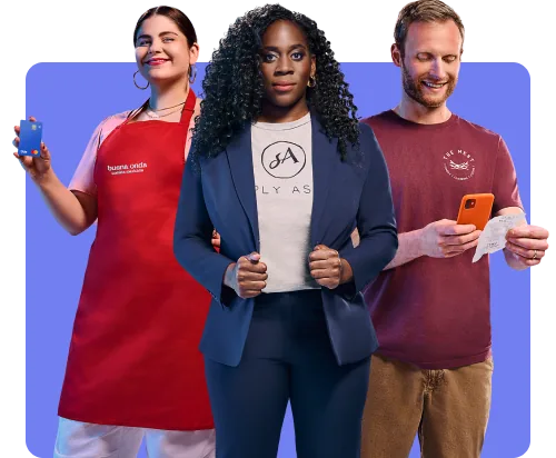 Tide business customers representing a range of small businesses